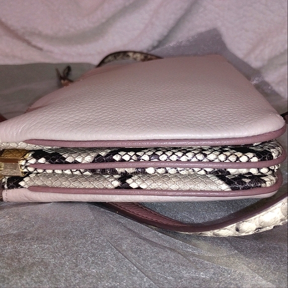Kate Spade Triple Gusset with Dramatic Snakeskin Shoulder Strap and Gusset; NWT - Picture 5 of 12